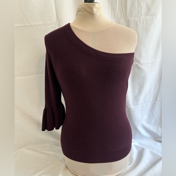 NWT Rebecca Minkoff Wappo sweater one sleeve cashmere blend Size L - Picture 2 of 9